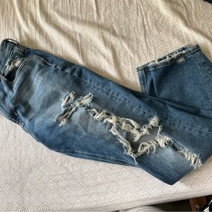 Women American Eagle Mom Curved Jeans